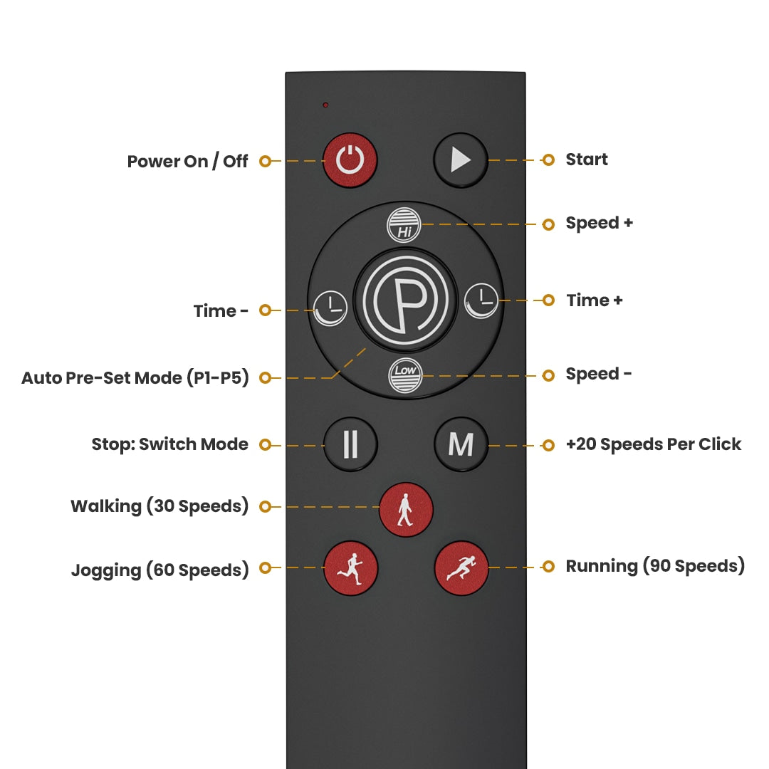 whole body vibration plate remote control