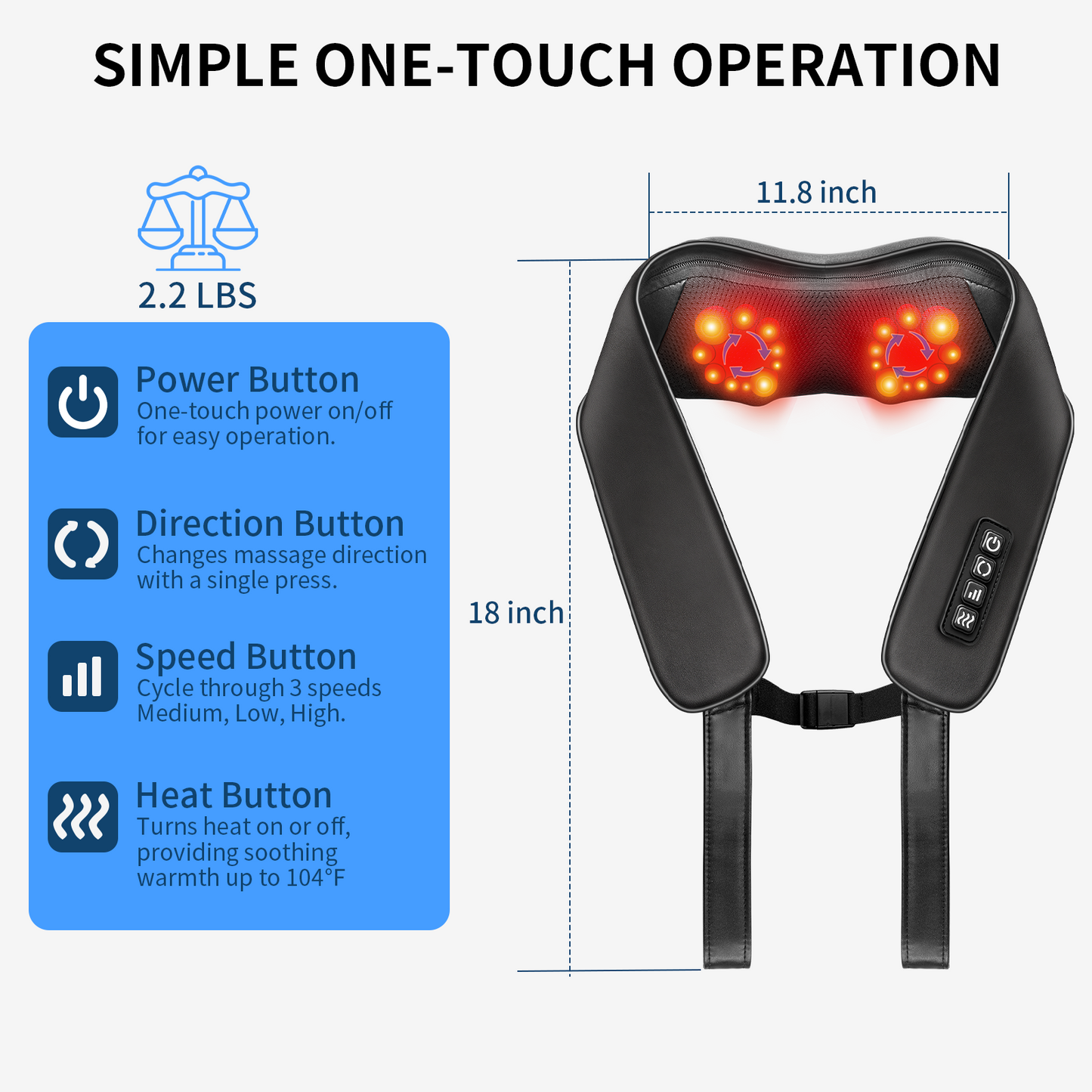 TISSCARE Shiatsu Neck Massager