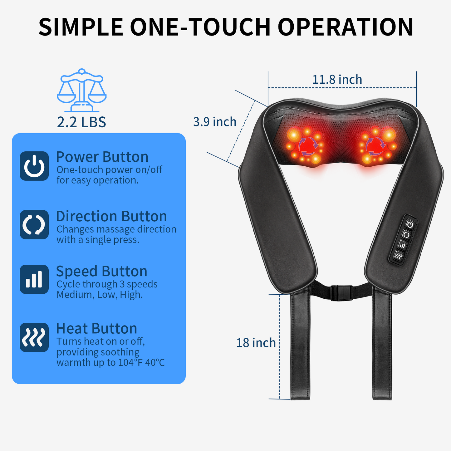 TISSCARE Shiatsu Neck Massager