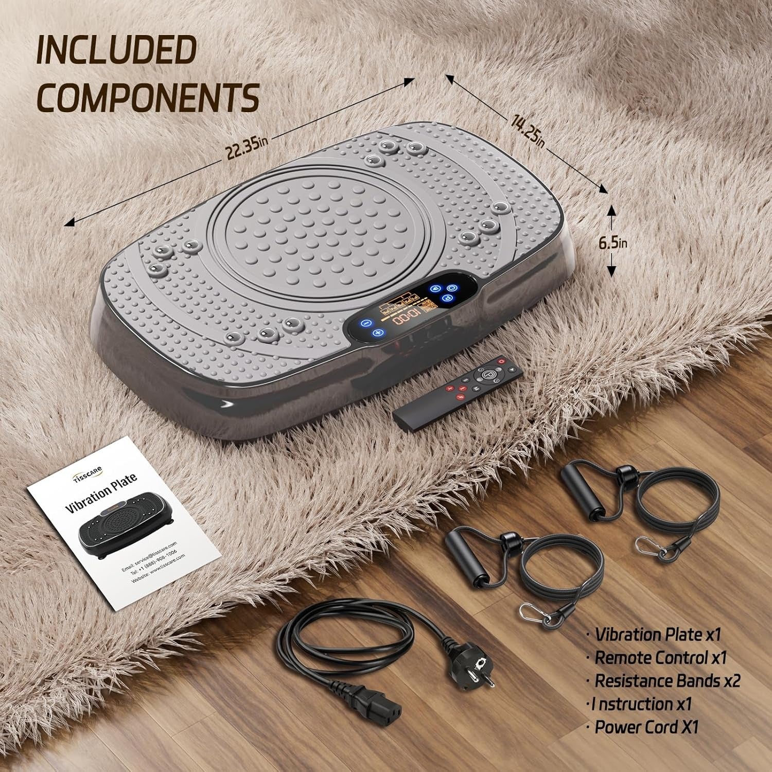 Vibration Plate Exercise Machine: TISSCARE Vibrating Plates for Weight Loss and Lymphatic Drainage, Whole Body Workout Sculpting Platform for Home Vibration Plate Exercise Machine: TISSCARE Vibrating Plates for Weight Loss and Lymphatic Drainage, Whole Body Workout Sculpting Platform for Home