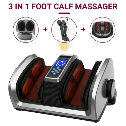TISSCARE Foot Massager - Shiatsu Foot Massager for Neuropathy and Plantar Fasciitis Relief - Christmas Gifts for Men and Women, Heated Foot Massager with Deep Kneading, for Foot, Calf, Ankle and Arms