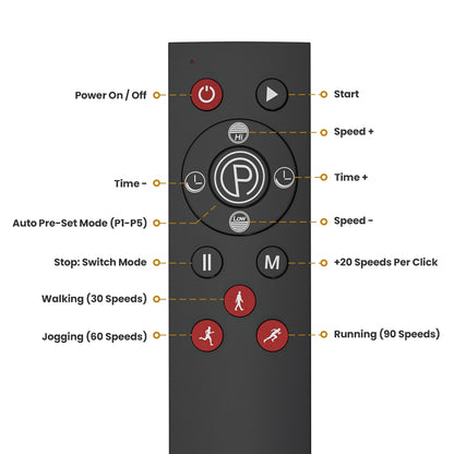 whole body vibration plate remote control